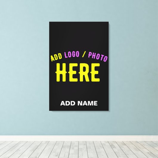 STIJLVOL MODERN  ZWART GEVERIFIEERD BRANDED CANVAS AFDRUK (Insitu (Houten vloer))