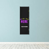 STIJLVOL MODERN ZWART GEVERIFIEERD BRANDED CANVAS AFDRUK (Insitu (Houten vloer))