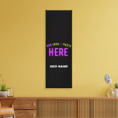STIJLVOL MODERN ZWART GEVERIFIEERD BRANDED CANVAS AFDRUK (Insitu (Woonkamer))