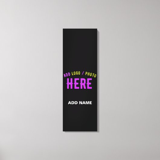 STIJLVOL MODERN ZWART GEVERIFIEERD BRANDED CANVAS AFDRUK (Voorkant)