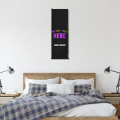 STIJLVOL MODERN ZWART GEVERIFIEERD BRANDED CANVAS AFDRUK (Insitu (Slaapkamer))
