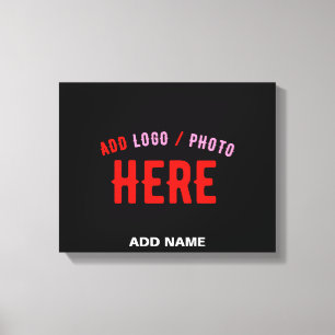 STIJLVOL MODERN ZWART GEVERIFIEERD BRANDED CANVAS AFDRUK