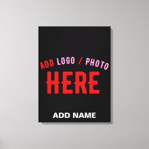 STIJLVOL MODERN ZWART GEVERIFIEERD BRANDED CANVAS AFDRUK