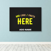 STIJLVOL MODERN ZWART GEVERIFIEERD BRANDED CANVAS AFDRUK (Insitu (Houten vloer))