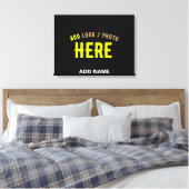 STIJLVOL MODERN ZWART GEVERIFIEERD BRANDED CANVAS AFDRUK (Insitu (Slaapkamer))