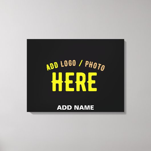 STIJLVOL MODERN ZWART GEVERIFIEERD BRANDED CANVAS AFDRUK (Voorkant)