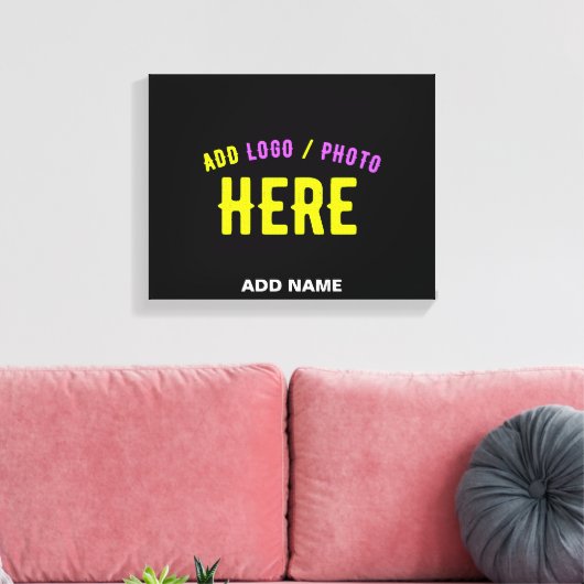 STIJLVOL MODERN  ZWART GEVERIFIEERD BRANDED CANVAS AFDRUK (Insitu (Woonkamer))