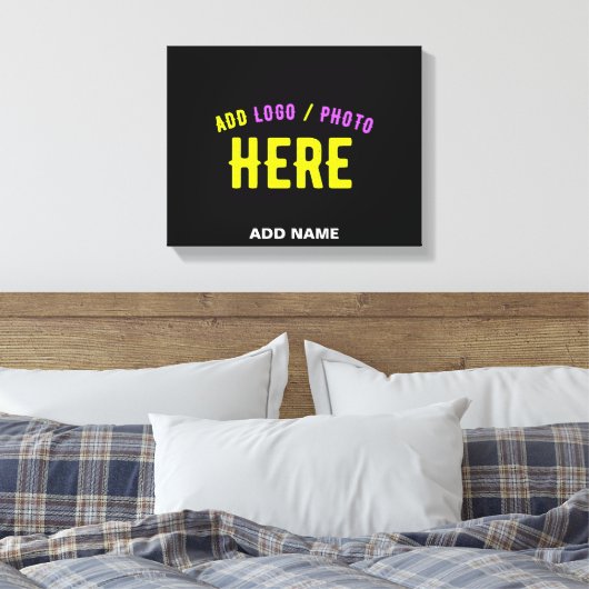 STIJLVOL MODERN  ZWART GEVERIFIEERD BRANDED CANVAS AFDRUK (Insitu (Slaapkamer))