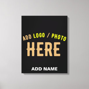 STIJLVOL MODERN  ZWART GEVERIFIEERD BRANDED CANVAS AFDRUK
