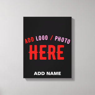 STIJLVOL MODERN ZWART GEVERIFIEERD BRANDED CANVAS AFDRUK