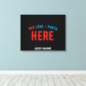 STIJLVOL MODERN  ZWART GEVERIFIEERD BRANDED CANVAS AFDRUK (Insitu (Houten vloer))