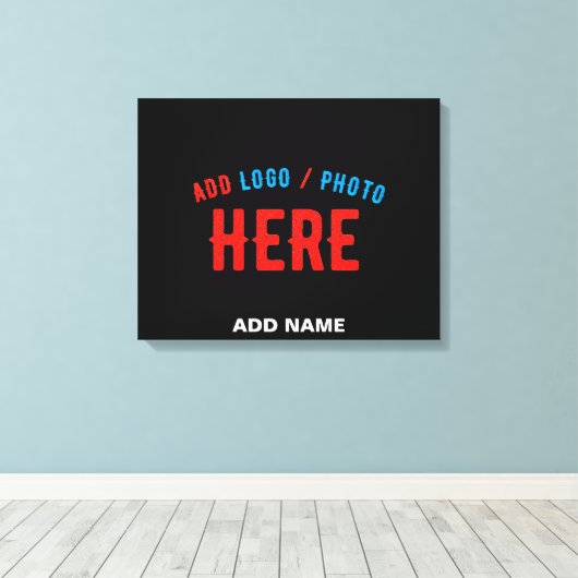 STIJLVOL MODERN  ZWART GEVERIFIEERD BRANDED CANVAS AFDRUK (Insitu (Houten vloer))