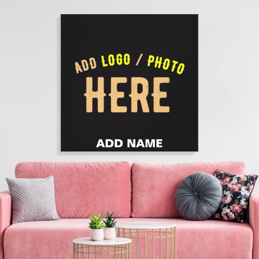 STIJLVOL MODERN  ZWART GEVERIFIEERD BRANDED CANVAS AFDRUK (Insitu (Woonkamer))