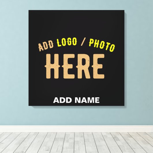 STIJLVOL MODERN  ZWART GEVERIFIEERD BRANDED CANVAS AFDRUK (Insitu (Houten vloer))