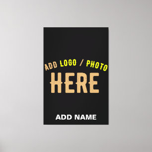 STIJLVOL MODERN ZWART GEVERIFIEERD BRANDED CANVAS AFDRUK