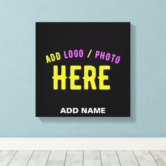 STIJLVOL MODERN  ZWART GEVERIFIEERD BRANDED CANVAS AFDRUK (Insitu (Houten vloer))