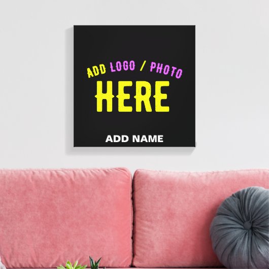 STIJLVOL MODERN  ZWART GEVERIFIEERD BRANDED CANVAS AFDRUK (Insitu (Woonkamer))