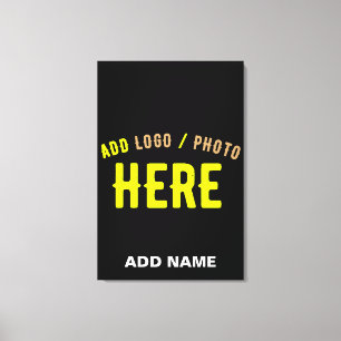 STIJLVOL MODERN ZWART GEVERIFIEERD BRANDED CANVAS AFDRUK