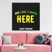 STIJLVOL MODERN  ZWART GEVERIFIEERD BRANDED CANVAS AFDRUK (Insitu (Woonkamer))