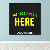 STIJLVOL MODERN  ZWART GEVERIFIEERD BRANDED CANVAS AFDRUK (Insitu (Houten vloer))