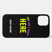 STIJLVOL MODERN  ZWART GEVERIFIEERD BRANDED Case-Mate iPhone CASE (Achterkant (horizontaal))