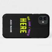 STIJLVOL MODERN  ZWART GEVERIFIEERD BRANDED Case-Mate iPhone CASE (Achterkant (horizontaal))