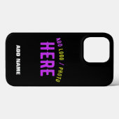 STIJLVOL MODERN ZWART GEVERIFIEERD BRANDED Case-Mate iPhone CASE (Achterkant (horizontaal))