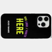 STIJLVOL MODERN ZWART GEVERIFIEERD BRANDED Case-Mate iPhone CASE (Achterkant (horizontaal))