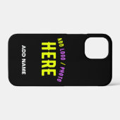 STIJLVOL MODERN ZWART GEVERIFIEERD BRANDED Case-Mate iPhone CASE (Achterkant (horizontaal))