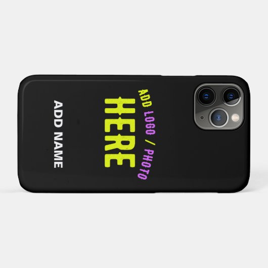 STIJLVOL MODERN ZWART GEVERIFIEERD BRANDED Case-Mate iPhone CASE (Achterkant (horizontaal))