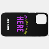STIJLVOL MODERN ZWART GEVERIFIEERD BRANDED Case-Mate iPhone CASE (Achterkant (horizontaal))
