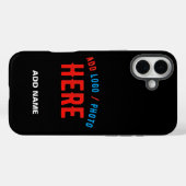 STIJLVOL MODERN ZWART GEVERIFIEERD BRANDED Case-Mate iPhone CASE (Achterkant (horizontaal))