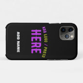 STIJLVOL MODERN ZWART GEVERIFIEERD BRANDED Case-Mate iPhone CASE (Achterkant (horizontaal))