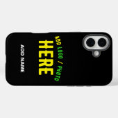 STIJLVOL MODERN ZWART GEVERIFIEERD BRANDED Case-Mate iPhone CASE (Achterkant (horizontaal))