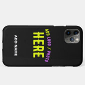 STIJLVOL MODERN ZWART GEVERIFIEERD BRANDED Case-Mate iPhone CASE (Achterkant (horizontaal))