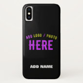 STIJLVOL MODERN  ZWART GEVERIFIEERD BRANDED Case-Mate iPhone CASE (Achterkant)