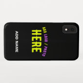 STIJLVOL MODERN  ZWART GEVERIFIEERD BRANDED Case-Mate iPhone CASE (Achterkant (horizontaal))
