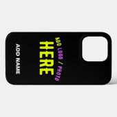 STIJLVOL MODERN ZWART GEVERIFIEERD BRANDED Case-Mate iPhone CASE (Achterkant (horizontaal))