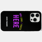 STIJLVOL MODERN  ZWART GEVERIFIEERD BRANDED Case-Mate iPhone CASE (Achterkant (horizontaal))