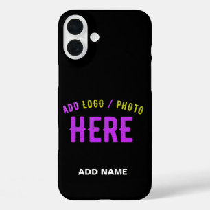 STIJLVOL MODERN ZWART GEVERIFIEERD BRANDED iPhone 16 PLUS HOESJE