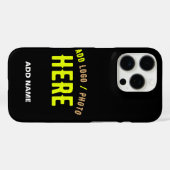 STIJLVOL MODERN  ZWART GEVERIFIEERD BRANDED Case-Mate iPhone CASE (Achterkant (horizontaal))