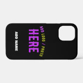 STIJLVOL MODERN ZWART GEVERIFIEERD BRANDED Case-Mate iPhone CASE (Achterkant (horizontaal))