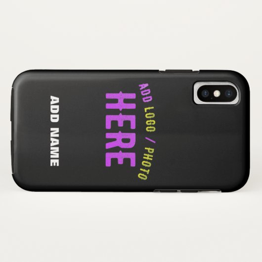 STIJLVOL MODERN  ZWART GEVERIFIEERD BRANDED Case-Mate iPhone CASE (Achterkant (horizontaal))