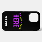 STIJLVOL MODERN ZWART GEVERIFIEERD BRANDED Case-Mate iPhone CASE (Achterkant (horizontaal))
