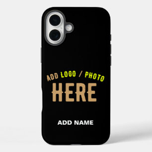 STIJLVOL MODERN ZWART GEVERIFIEERD BRANDED iPhone 16 PLUS HOESJE