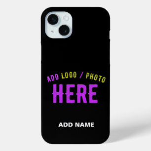 STIJLVOL MODERN  ZWART GEVERIFIEERD BRANDED iPhone 15 MINI HOESJE