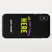 STIJLVOL MODERN  ZWART GEVERIFIEERD BRANDED Case-Mate iPhone CASE (Achterkant (horizontaal))