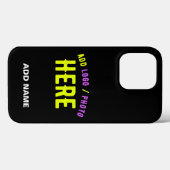 STIJLVOL MODERN ZWART GEVERIFIEERD BRANDED Case-Mate iPhone CASE (Achterkant (horizontaal))