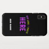 STIJLVOL MODERN ZWART GEVERIFIEERD BRANDED Case-Mate iPhone CASE (Achterkant (horizontaal))