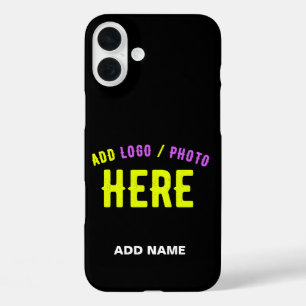 STIJLVOL MODERN ZWART GEVERIFIEERD BRANDED iPhone 16 PLUS HOESJE